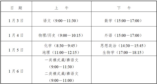 四川省2025年高考综合改革适应性演练测试温馨提示