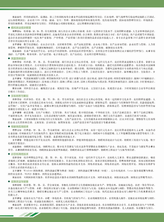 2025年上海农林职业技术学院专科层次依法自主招生简章