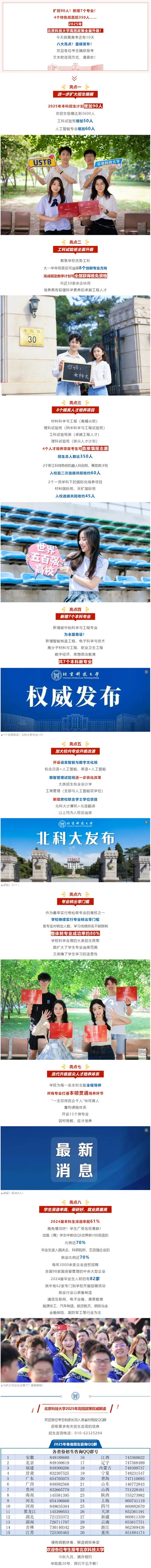 直招！扩招！北京科技大学2025年高招亮点！