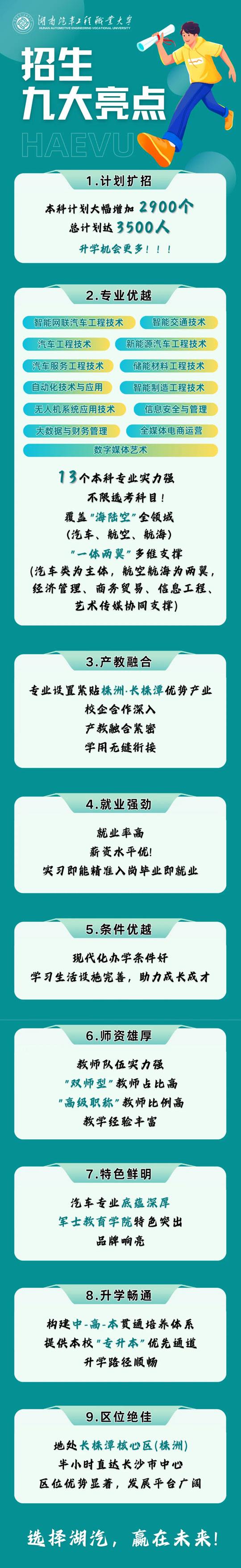 湖南汽车工程职业大学2025年九大招生亮点抢先看！