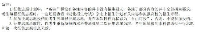 湖北省2025年本科普通批第二次征集志愿公告（含院校及计划）