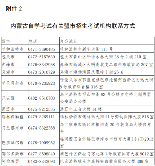 内蒙古自治区2025年下半年高等教育自学考试网上报名工作的公告
