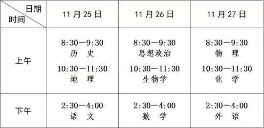 2025年下半年河北省普通高中学业水平合格性考试考前温馨提示