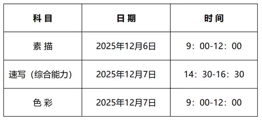 河北:2026年美术与设计类专业统考温馨提示